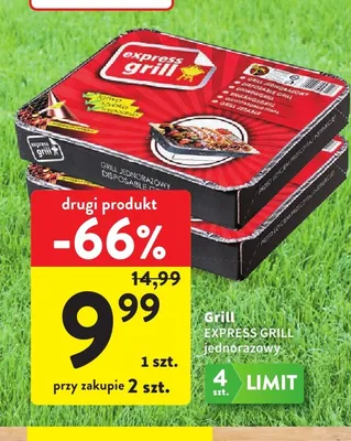 Grill jednorazowy Express promocja w Intermarche