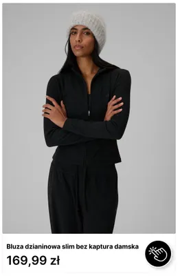 Bluza dzianinowa slim bez kaptura damska 4F promocja w 4F
