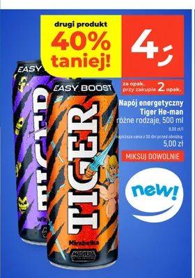 Napój energetyczny Tiger He-Man Mirabelka promocja w Dealz