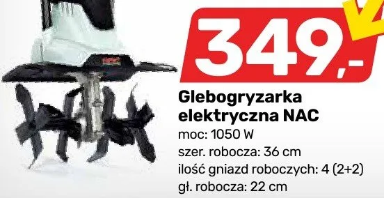 Glebogryzarka elektryczna NAC promocja w Bricomarche