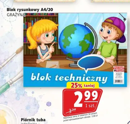 Blok rysunkowy A4 20 kart Grażyna promocja w Prim Market