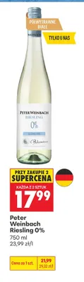 Wino bezalkoholowe Peter Weinbach Riesling promocja w Biedronka