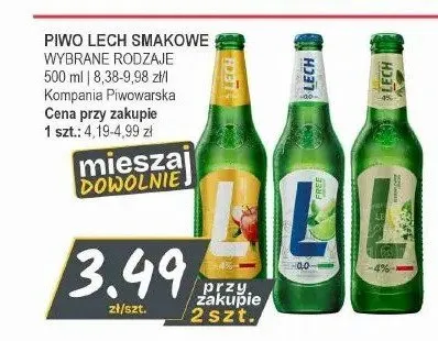 Piwo bezalkoholowe Lech Free promocja w Słoneczko