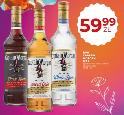 Rum Captain Morgan White promocja w Duży Ben
