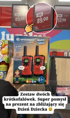Zestaw 2 krótkofalówek Bresser junior Walkie Talkies 6km promocja w Lidl