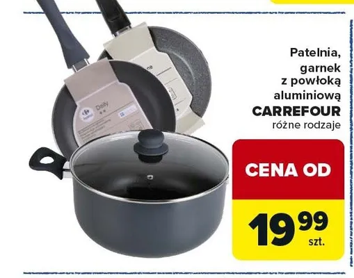 Patelnia z powłoką aluminiową CARREFOUR promocja w Carrefour Market