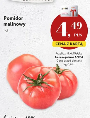 Pomidor malinowy promocja w Market Point
