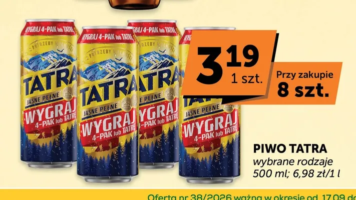 Piwo Tatra promocja w Groszek