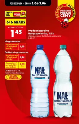 Woda mineralna Nałęczowianka promocja w Biedronka