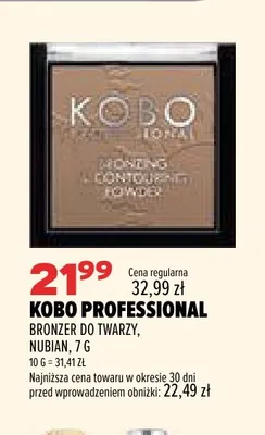 Bronzer do twarzy Nubian Kobo Professional promocja w Drogerie Natura