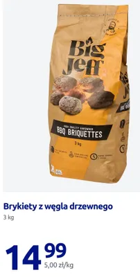 Brykiety z węgla drzewnego Big Jeff promocja w Action
