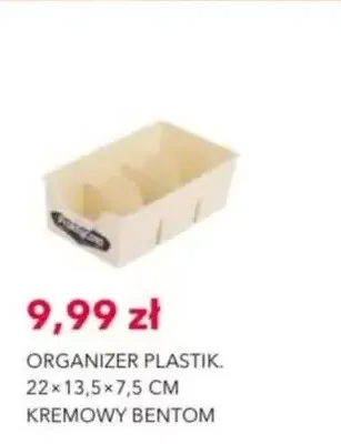 Organizer plastikowy Bentom 22x13,5x7,5 cm promocja w Nela