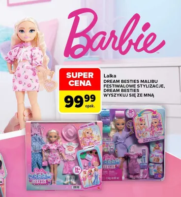 Lalka Barbie Dream Besties Malibu Festiwalowe Stylizacje promocja w Carrefour