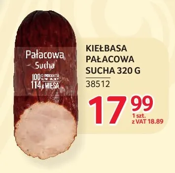 Kiełbasa pałacowa sucha Zielińscy promocja w Selgros
