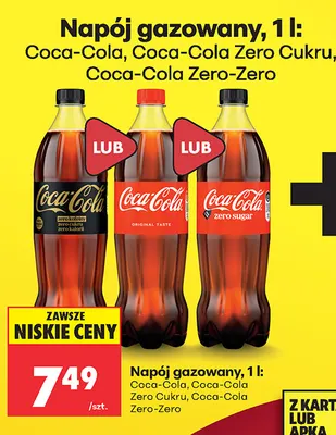 Napój gazowany Coca-Cola Zero-Zero promocja w Biedronka