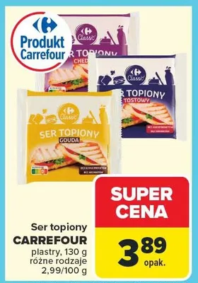 Ser topiony Gouda/Cheddar promocja w Carrefour