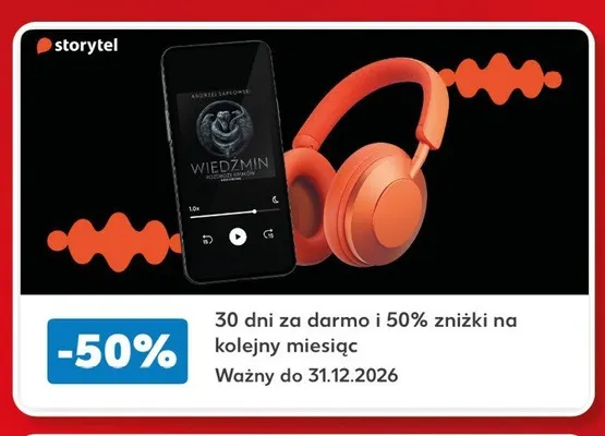 Abonament Storytel promocja w Kaufland
