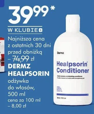 Odżywka do włosów Herlcorin Dermz promocja w Super-Pharm
