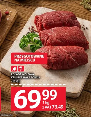 Rolada wołowa Kruszer mała porcja promocja w Selgros