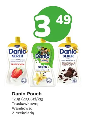 Serek Danio Pouch truskawkowe Danone promocja w Limonka