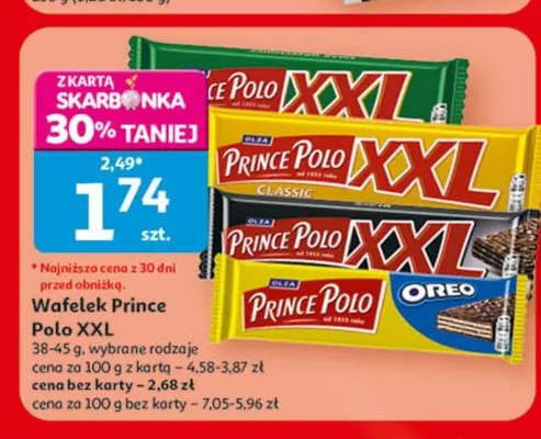 Wafelek Prince Polo XXL Orzechowy promocja w Auchan