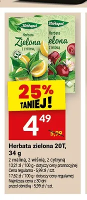Herbata zielona Herbapol promocja w Twój Market