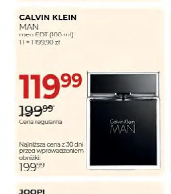 Woda toaletowa Calvin Klein Man promocja w Drogerie Jawa