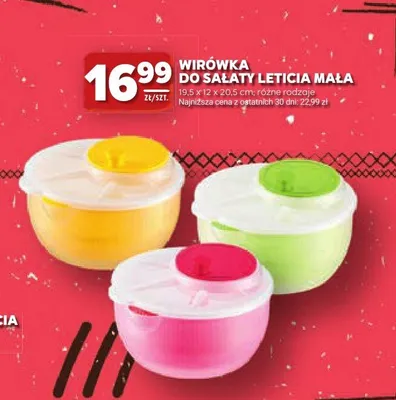 Wirówka do sałaty Leticia mała promocja w Stokrotka