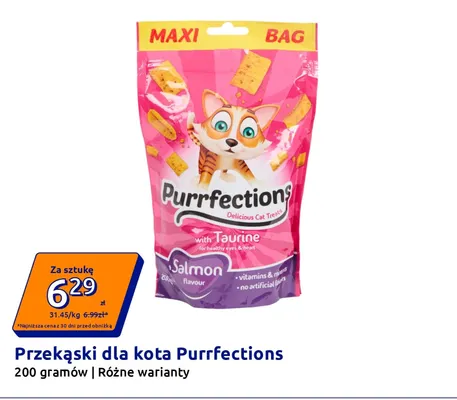 Przekąski dla kota Purrfections promocja w Action