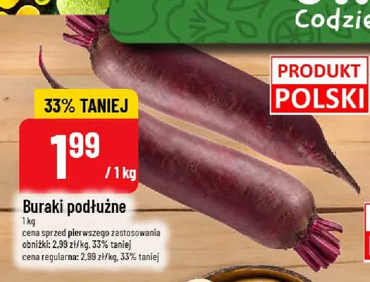 Buraki podłużne promocja w POLOmarket