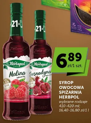Syrop Owocowa Spiżarnia Herbapol Malina promocja w ABC