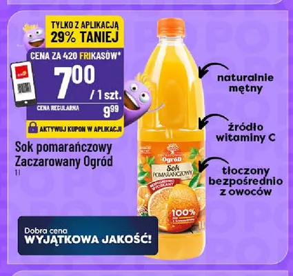 Sok pomarańczowy Zaczarowany Ogród promocja w POLOmarket