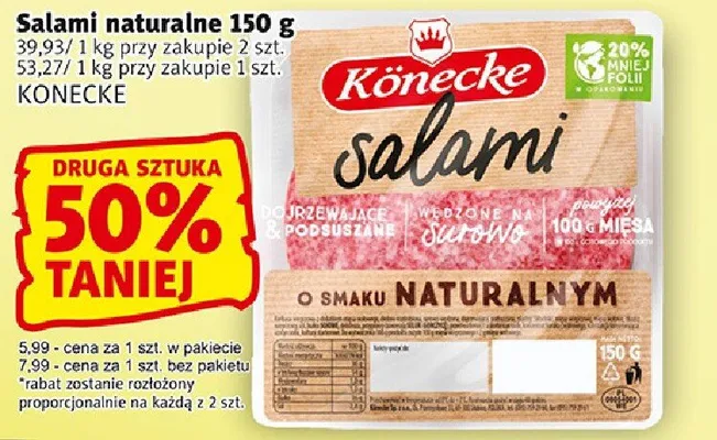 Salami naturalne promocja w Prim Market