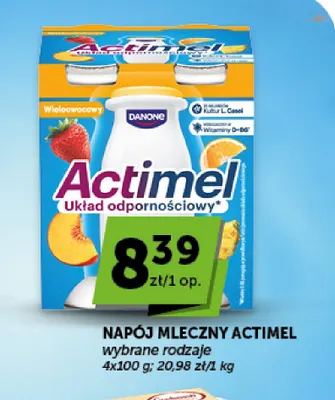 Napój mleczny Actimel 4-pak promocja w Groszek