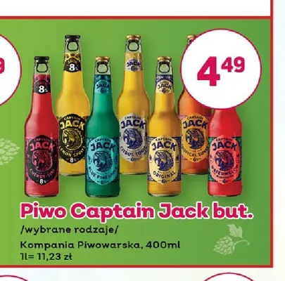 Piwo Captain Jack Tropical Sun promocja w Bliski