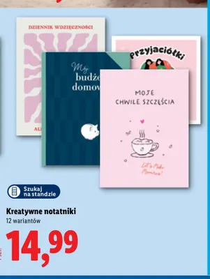 Kreatywne notatniki promocja w Lidl