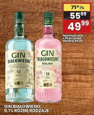 Gin Białowieski Malina promocja w Wafelek