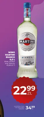 Wino białe Martini Bianco promocja w Duży Ben