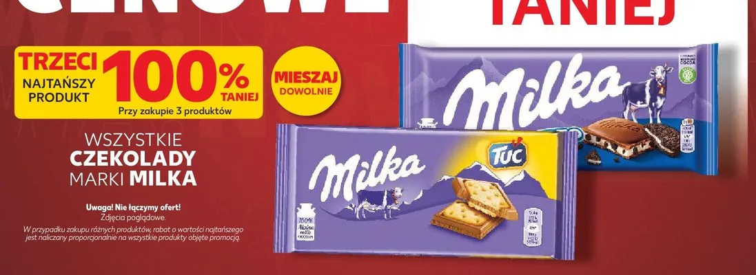 Czekolady marki Milka promocja w Kaufland