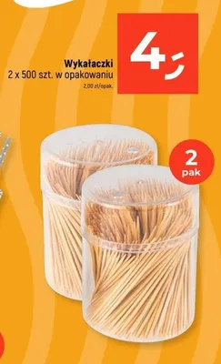 Wykałaczki 2x500szt. promocja w Dealz