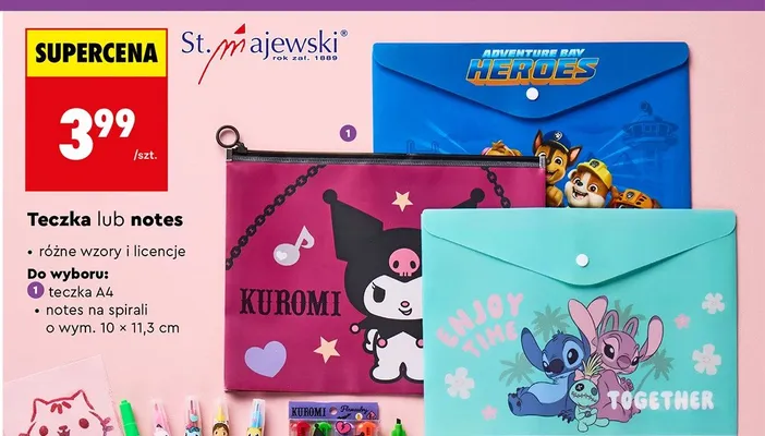 Teczka lub notes promocja w Biedronka