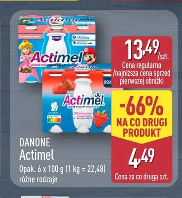 Actimel Danone 6-pak promocja w Aldi