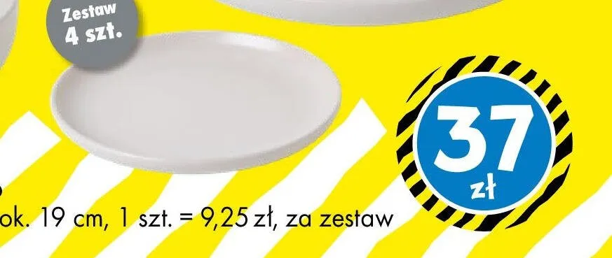 Talerz biały ok. 19 cm promocja w Tedi