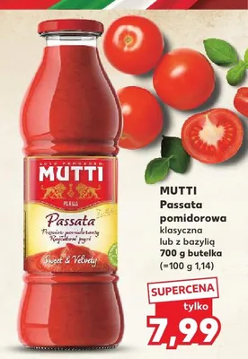 Passata pomidorowa klasyczna Mutti promocja w Kaufland