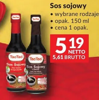 Sos sojowy wybrane rodzaje promocja w Makro