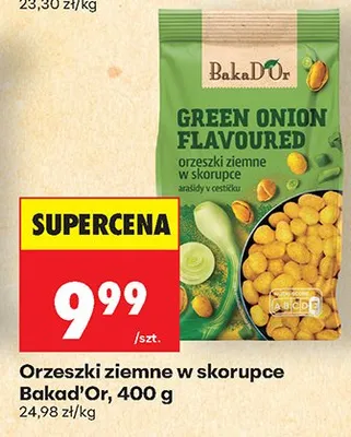 Orzeszki ziemne w skorupce Green Onion Flavoured promocja w Biedronka