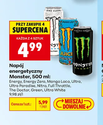 Napój energetyczny Monster Ultra Paradise promocja w Biedronka