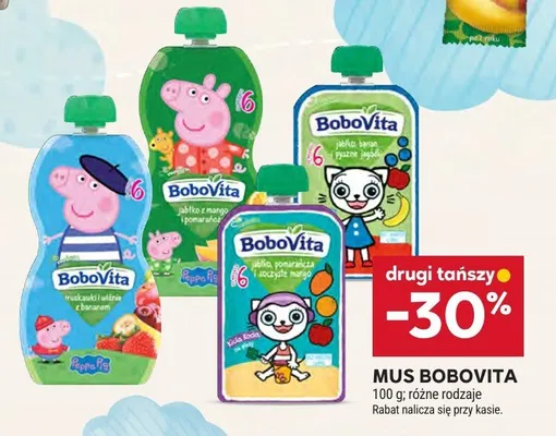 Mus BoboVita różne rodzaje promocja w Stokrotka
