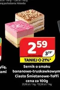 Ciasto Śmietanowe-Toffi promocja w Delfin