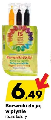 Barwniki do jaj w płynie różne kolory promocja w Bricomarche